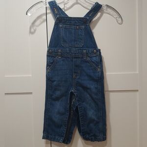 Old Navy Blue Denim Overalls 18-24 Month